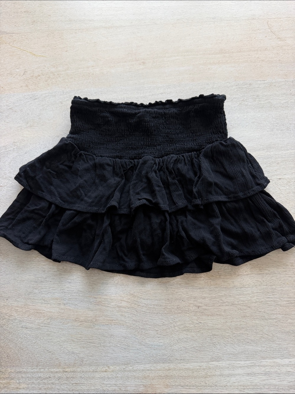 Hayden Girls Black Layered Ruffle Skort